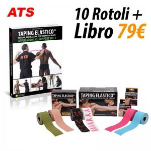 Taping Elastico Sport Libro + 10 Rotoli