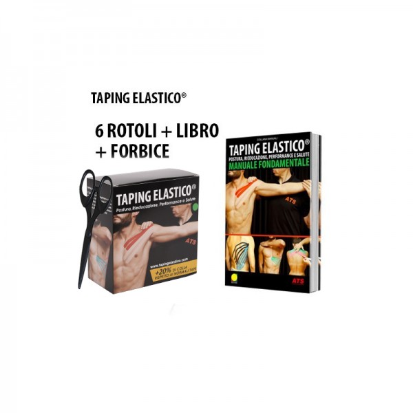 Promopack 6 Tape + Forbice + Libro | Taping Elastico®