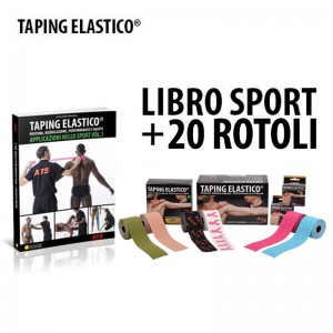 Taping Elastico Sport Libro + 20 Rotoli
