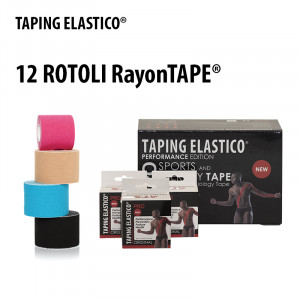 PromoPack 12 Rotoli RayonTape® - Taping Elastico®