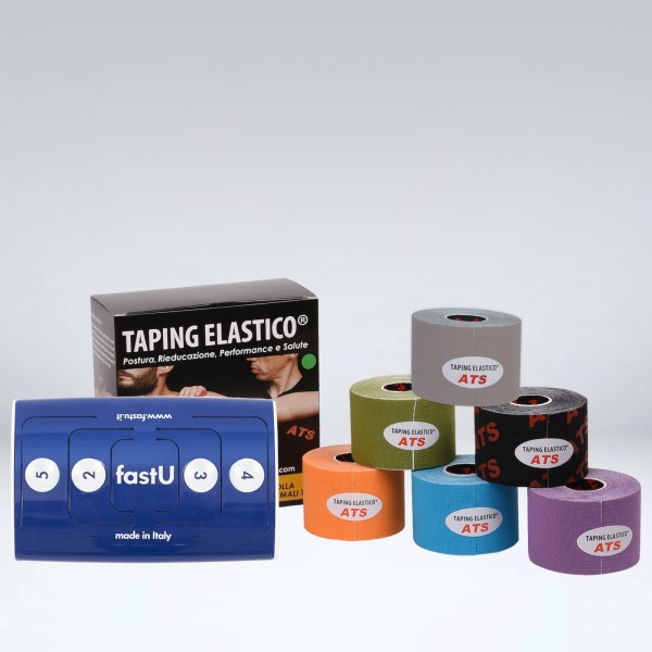 fastU Cutter + 6 Rotoli Taping Elastico®